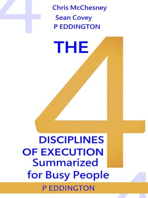 cover image of The 4 Disciplines of Execution Summarized for Busy People